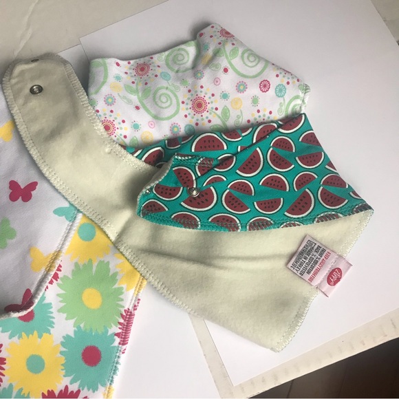 Zippy Fun Baby Bandana Set of 4 Bibs -new - Picture 3 of 4